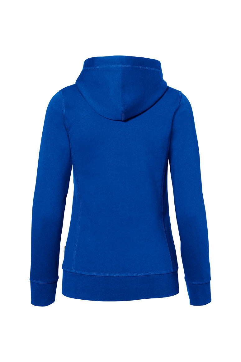 HAKRO Damen Kapuzenjacke Bonded ECO - royalblau/silber