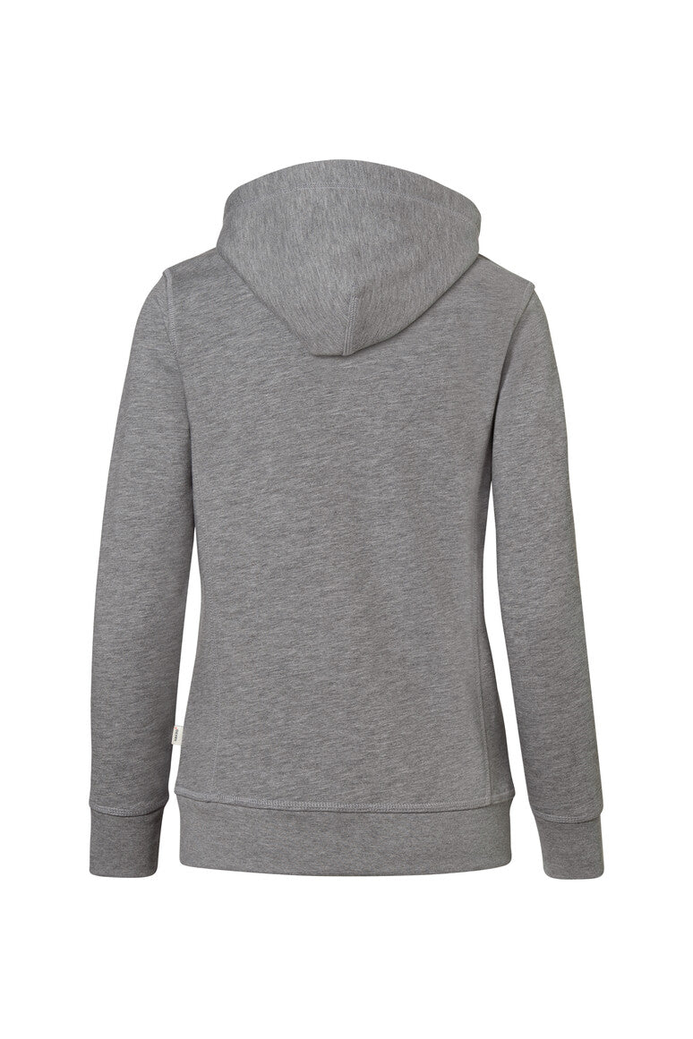 HAKRO Damen Kapuzenjacke Bonded ECO - grau meliert/tinte