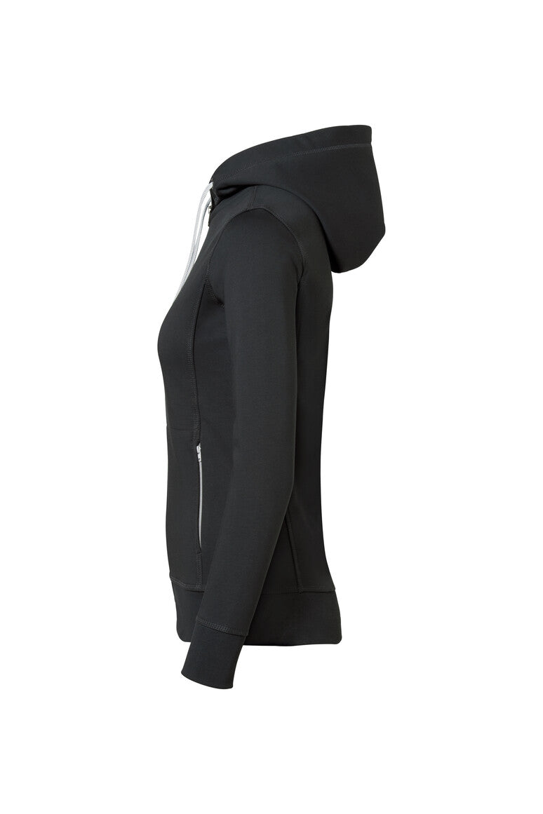 HAKRO Damen Kapuzenjacke Bonded ECO - anthrazit/silber
