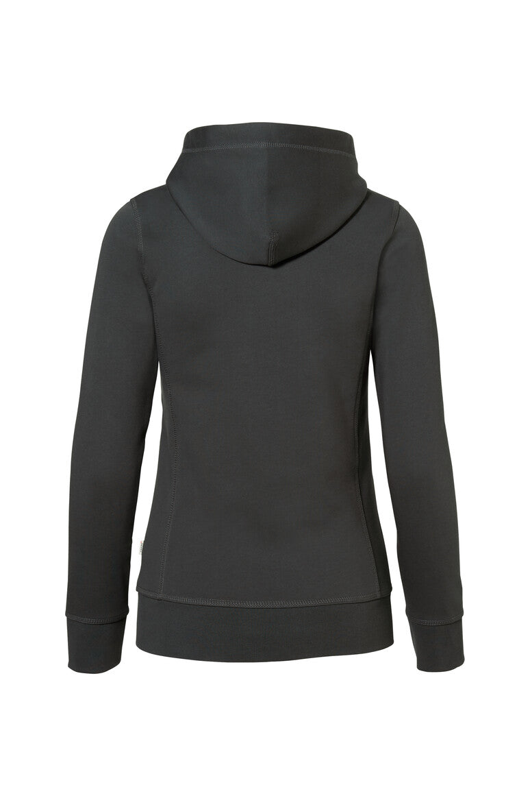 HAKRO Damen Kapuzenjacke Bonded ECO - anthrazit/silber