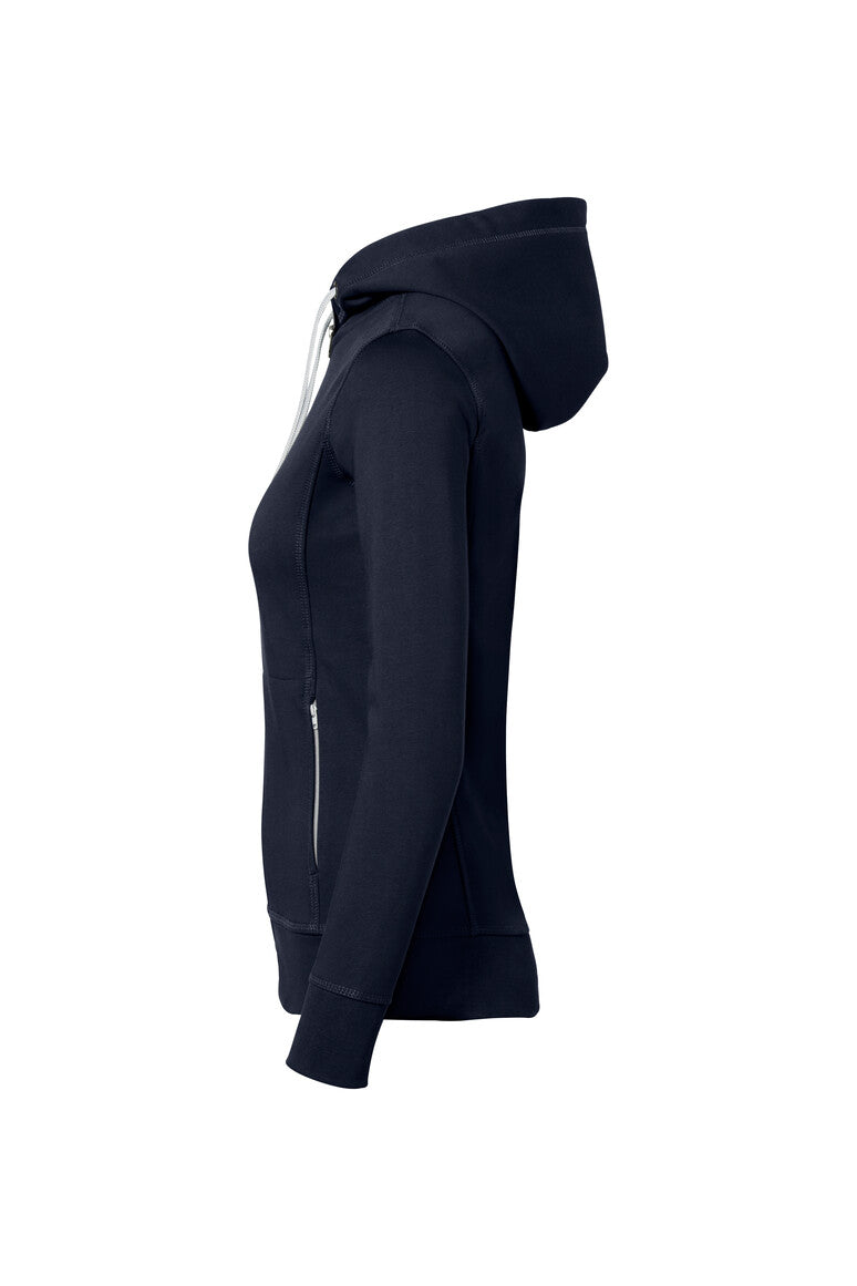 HAKRO Damen Kapuzenjacke Bonded ECO - tinte/silber