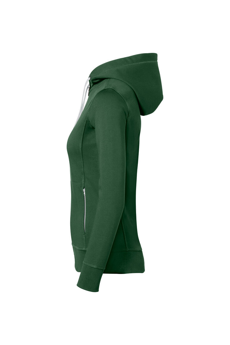 HAKRO Damen Kapuzenjacke Bonded ECO - tanne/silber