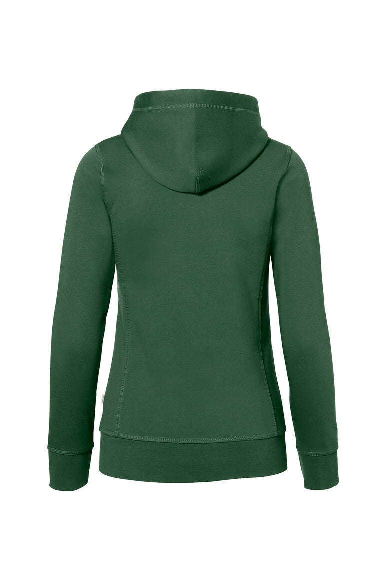 HAKRO Damen Kapuzenjacke Bonded ECO - tanne/silber