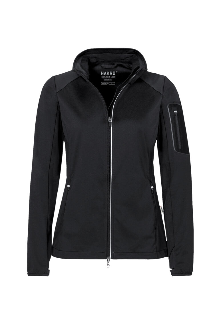 HAKRO Damen Light-Softshelljacke - schwarz