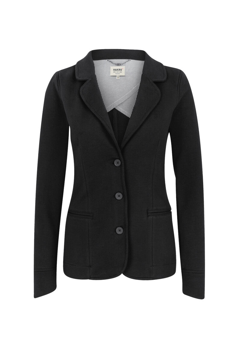 HAKRO Damen Sweatblazer Premium - schwarz