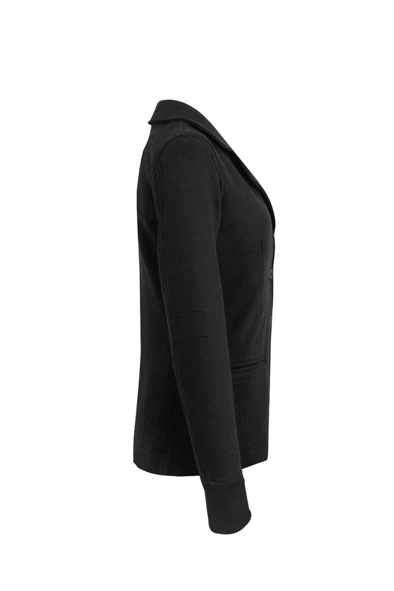 HAKRO Damen Sweatblazer Premium - schwarz