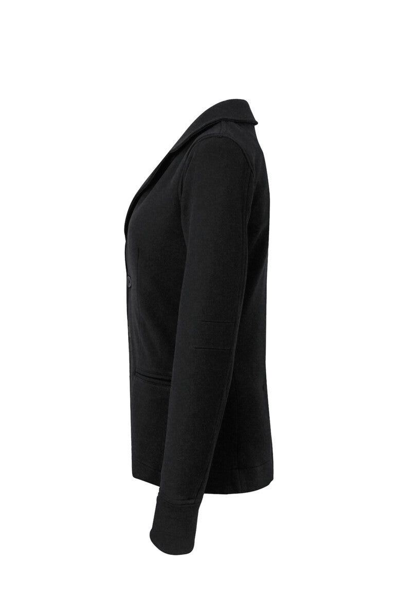 HAKRO Damen Sweatblazer Premium - schwarz