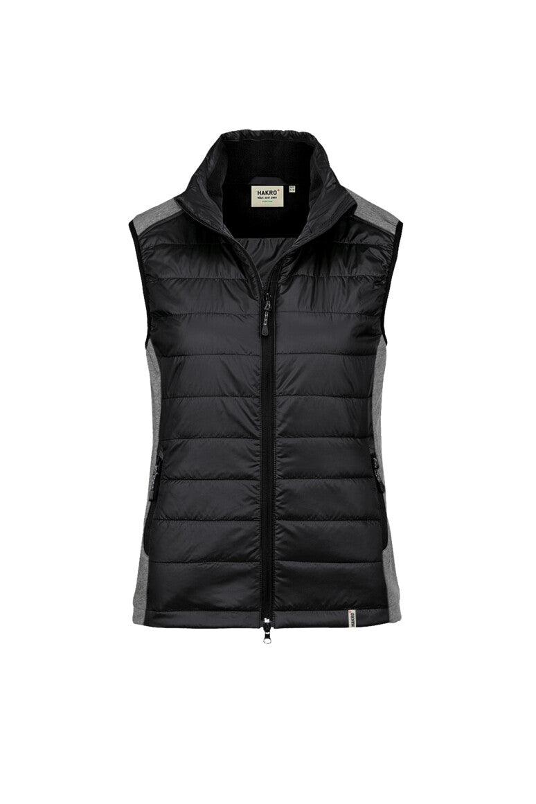 HAKRO Damen Hybridweste Contrast - schwarz