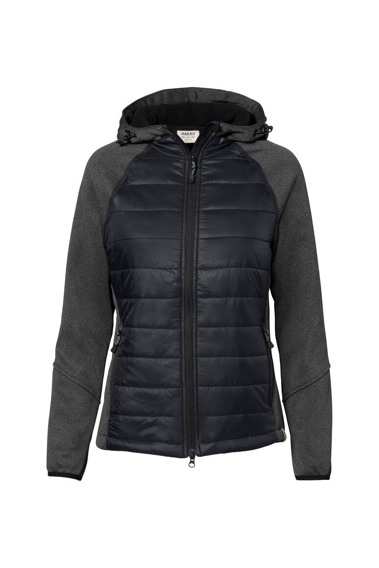 HAKRO Damen Kapuzen-Hybridjacke Contrast - tinte