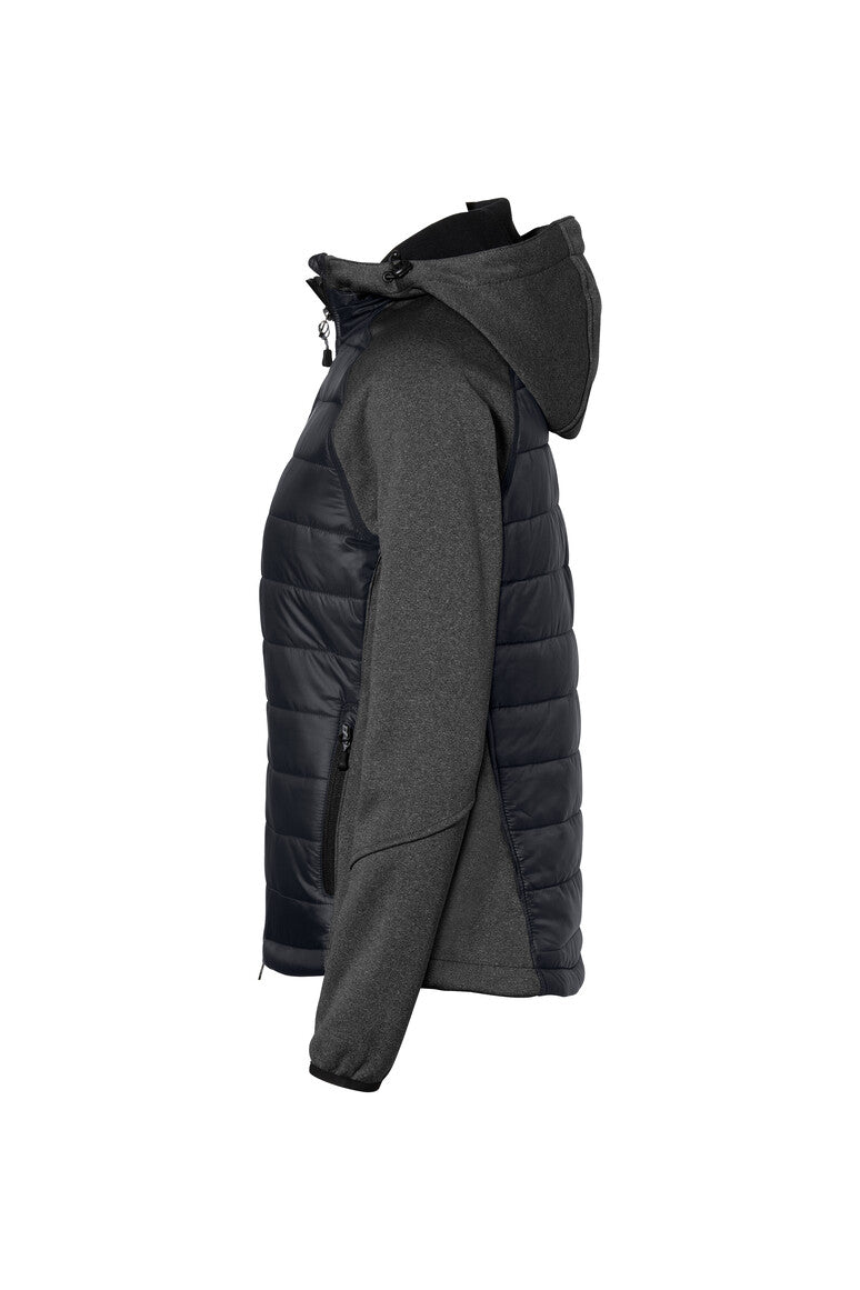 HAKRO Damen Kapuzen-Hybridjacke Contrast - tinte