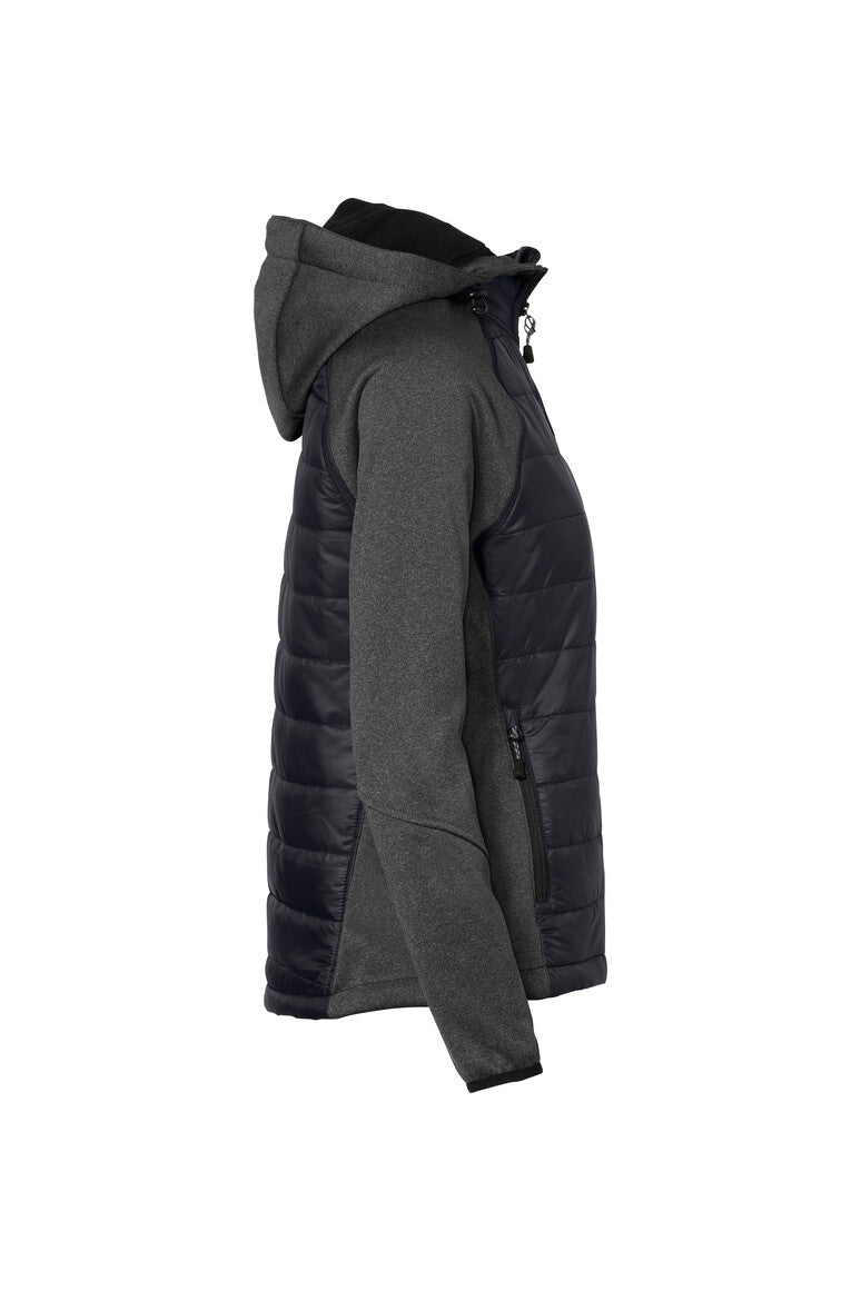 HAKRO Damen Kapuzen-Hybridjacke Contrast - tinte