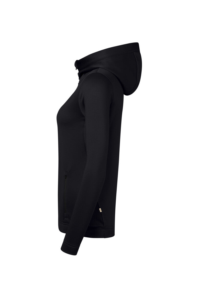 HAKRO Damen Kapuzen-Tecjacke ECO - schwarz