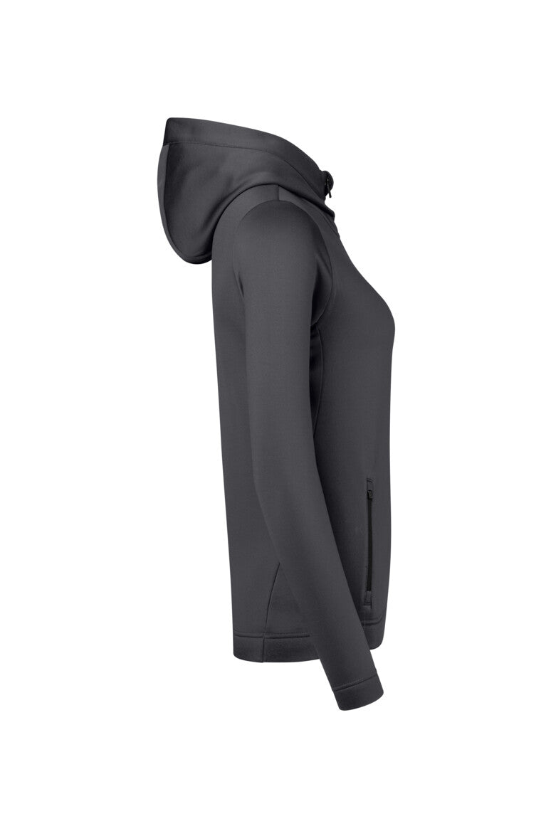 HAKRO Damen Kapuzen-Tecjacke ECO - karbongrau