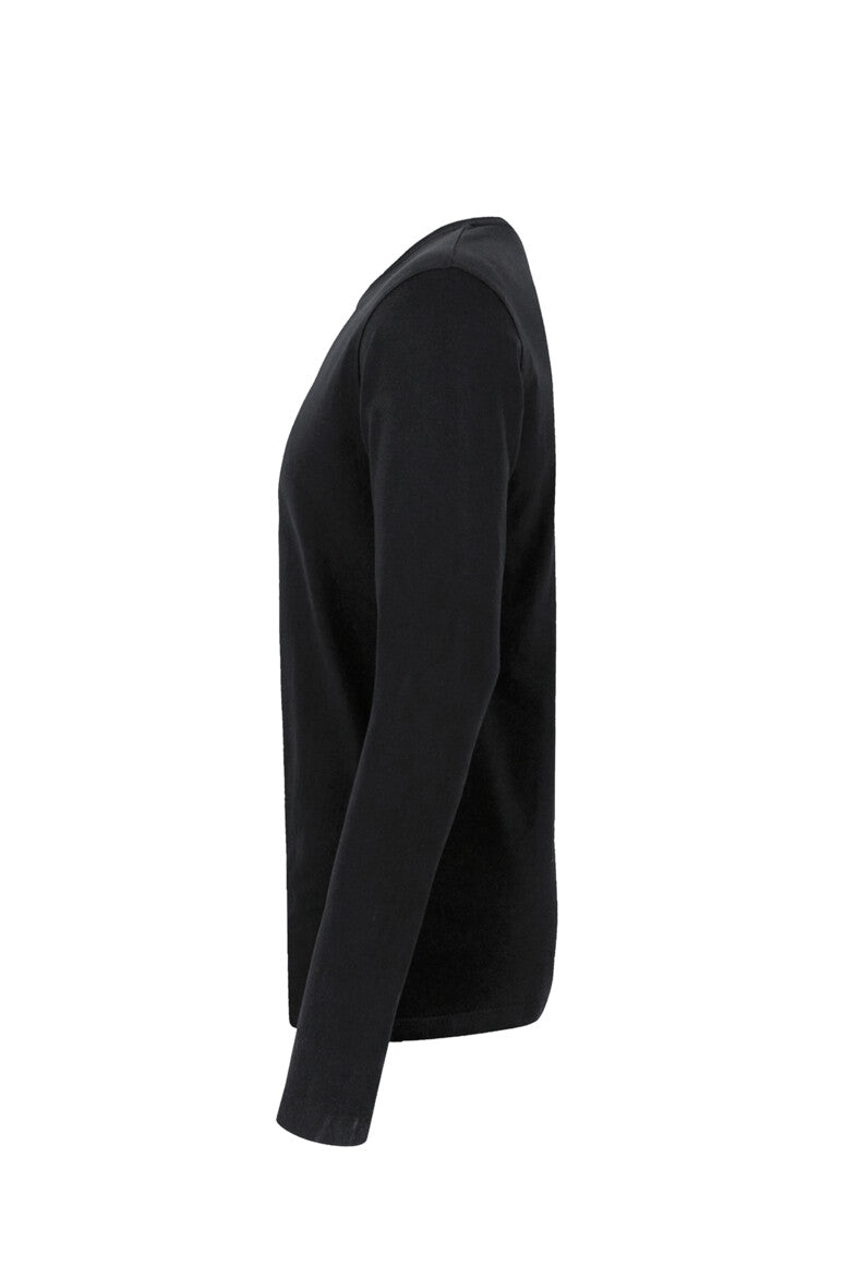 HAKRO Longsleeve Heavy - schwarz