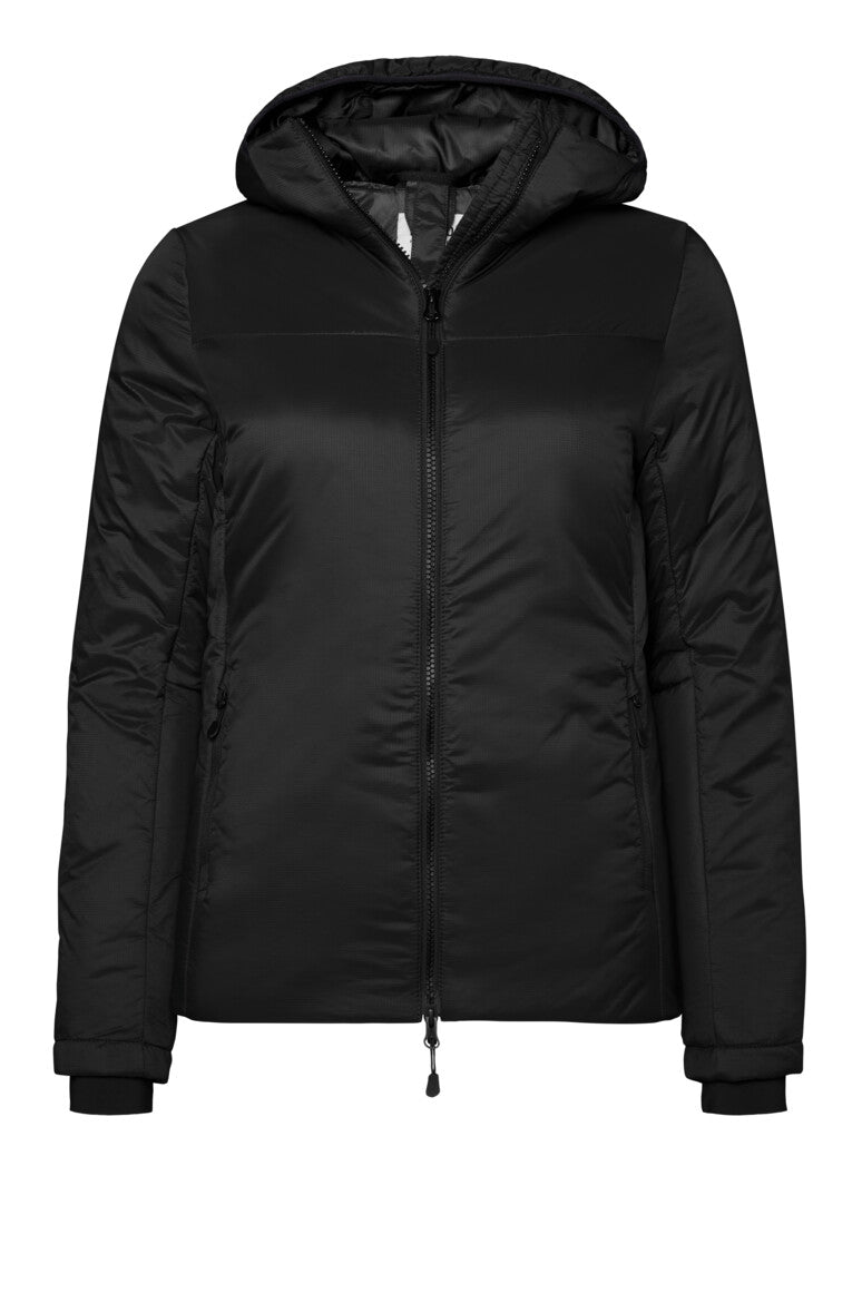 HAKRO Damen Kapuzen-Thermo-Loftjacke - schwarz