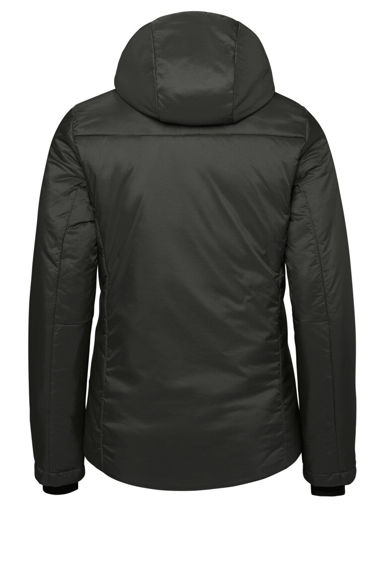 HAKRO Damen Kapuzen-Thermo-Loftjacke - karbongrau