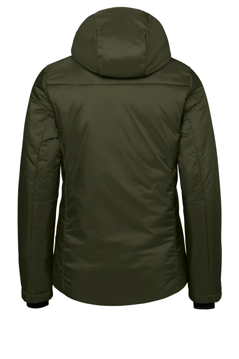 HAKRO Damen Kapuzen-Thermo-Loftjacke - olive