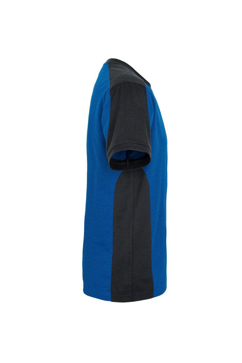HAKRO T-Shirt Contrast MIKRALINAR® - royalblau/anthrazit