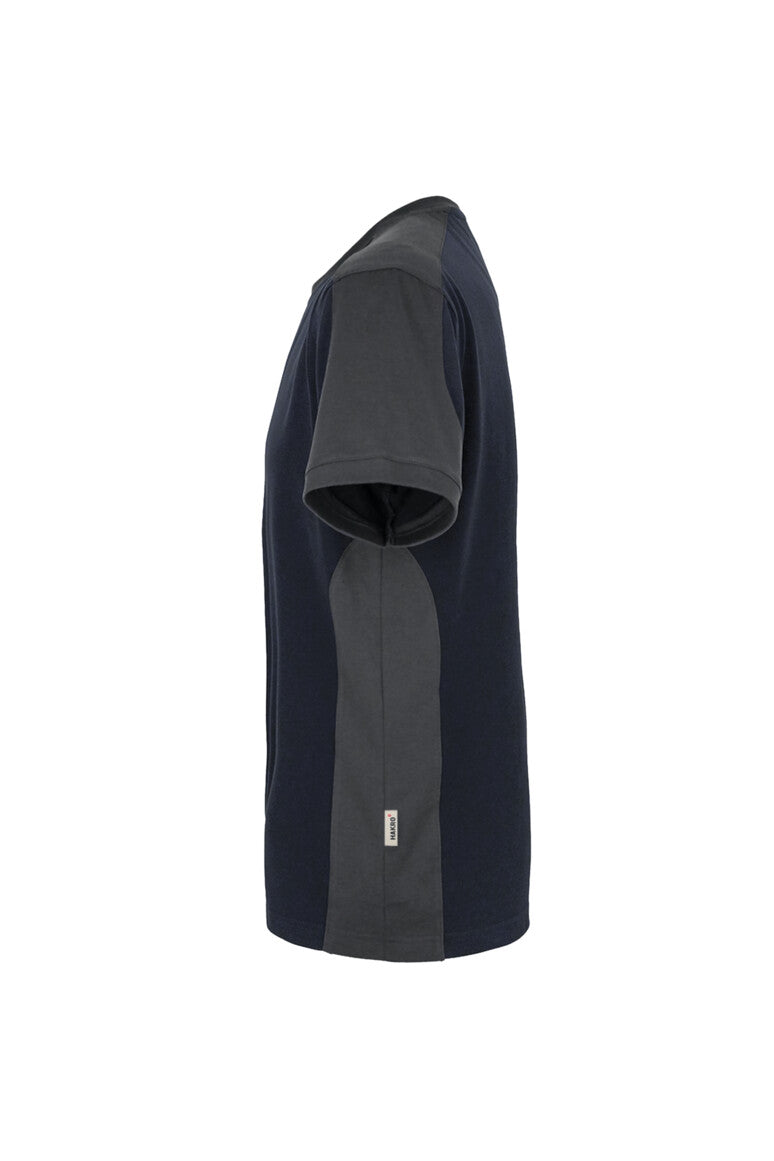 HAKRO T-Shirt Contrast MIKRALINAR® - tinte/anthrazit