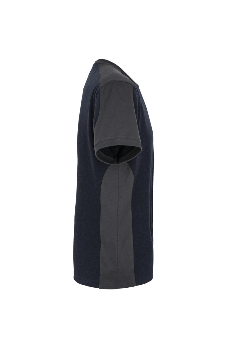 HAKRO T-Shirt Contrast MIKRALINAR® - tinte/anthrazit