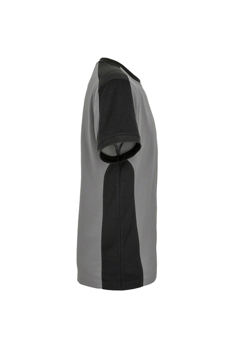 HAKRO T-Shirt Contrast MIKRALINAR® - titan/anthrazit