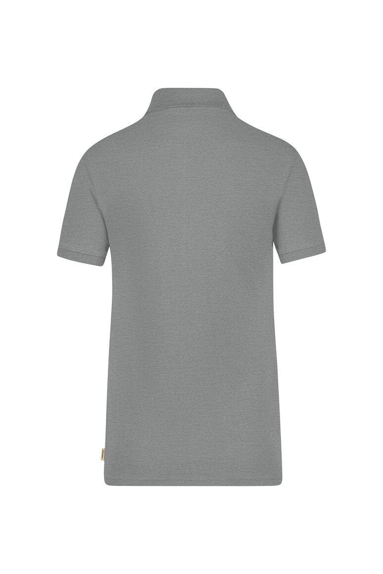 HAKRO Damen Poloshirt Bio-Baumwolle - grau meliert