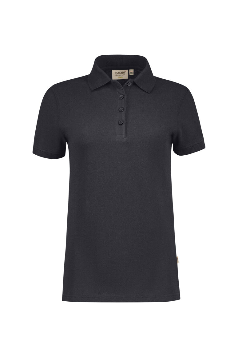 HAKRO Damen Poloshirt Bio-Baumwolle - karbongrau
