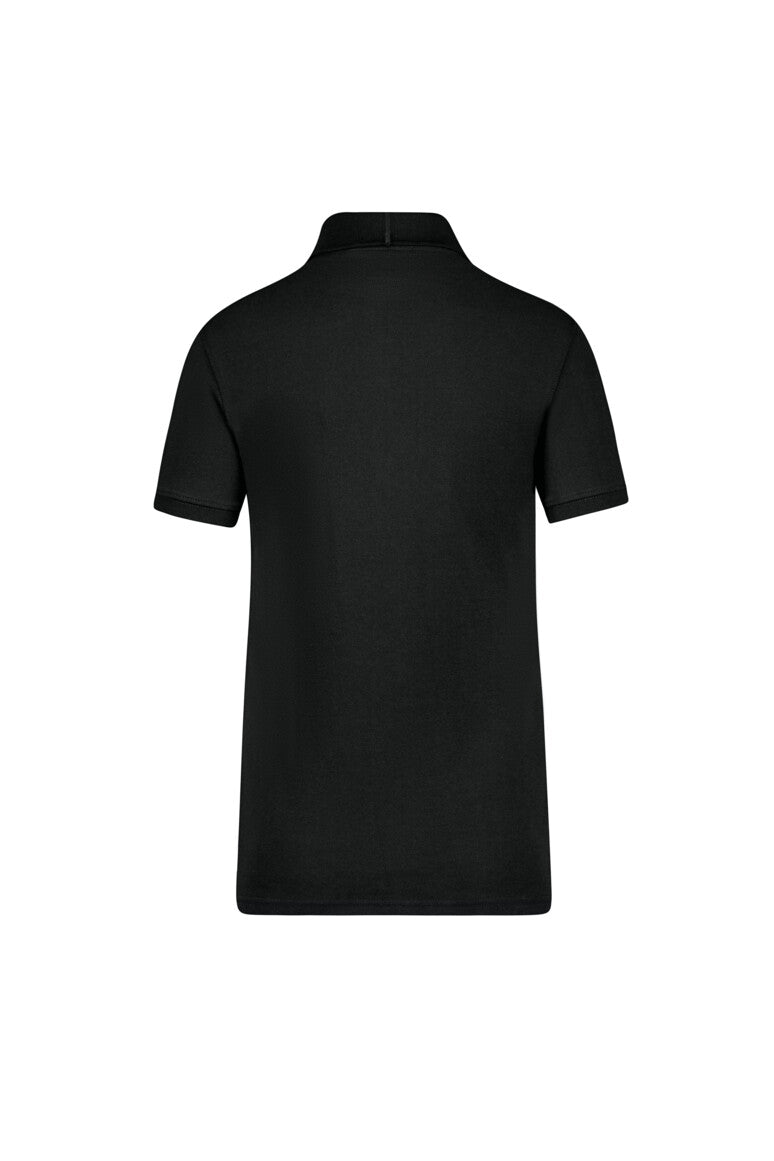Label-Free Damen Poloshirt Heavy MIKRALINAR® ECO - schwarz