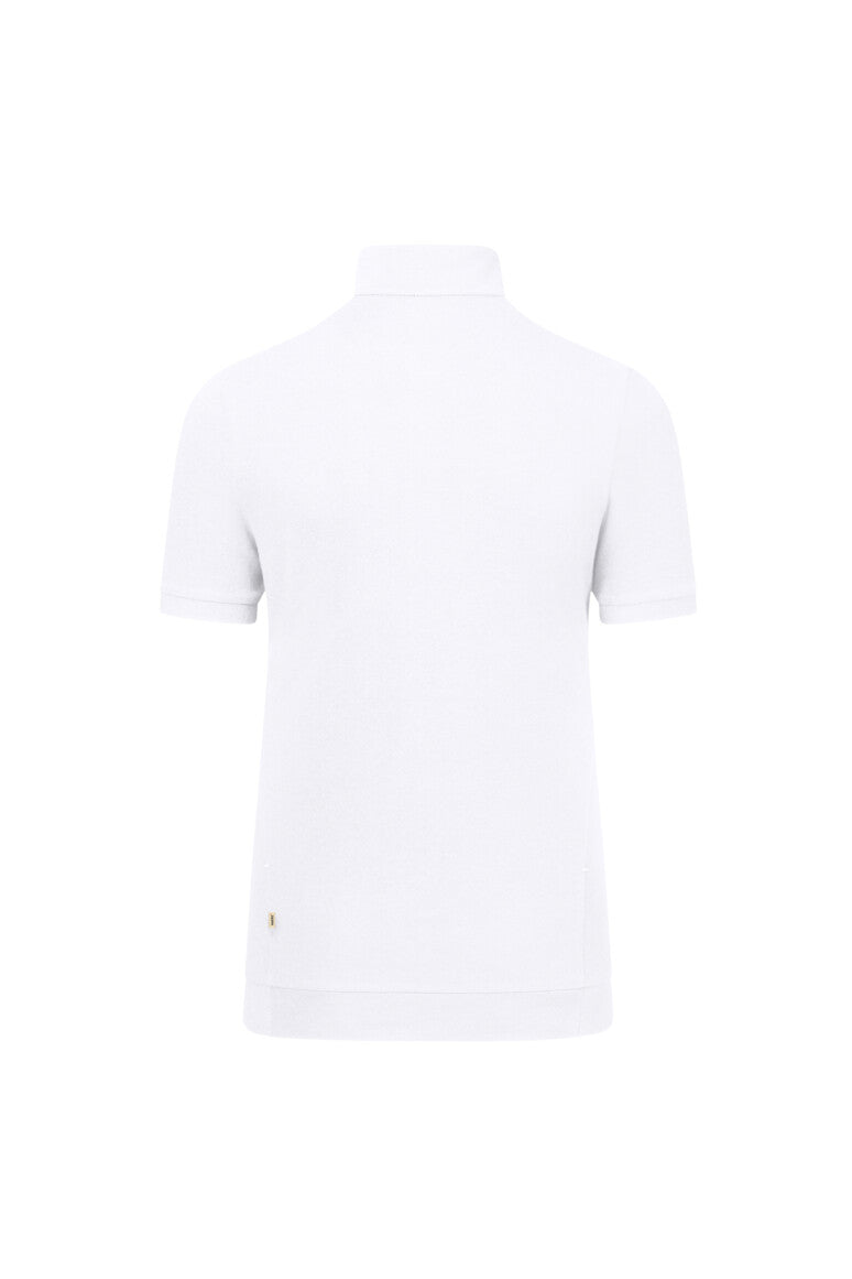 HAKRO Damen Zip-Shirt Piqué MIKRALINAR® ECO - weiß
