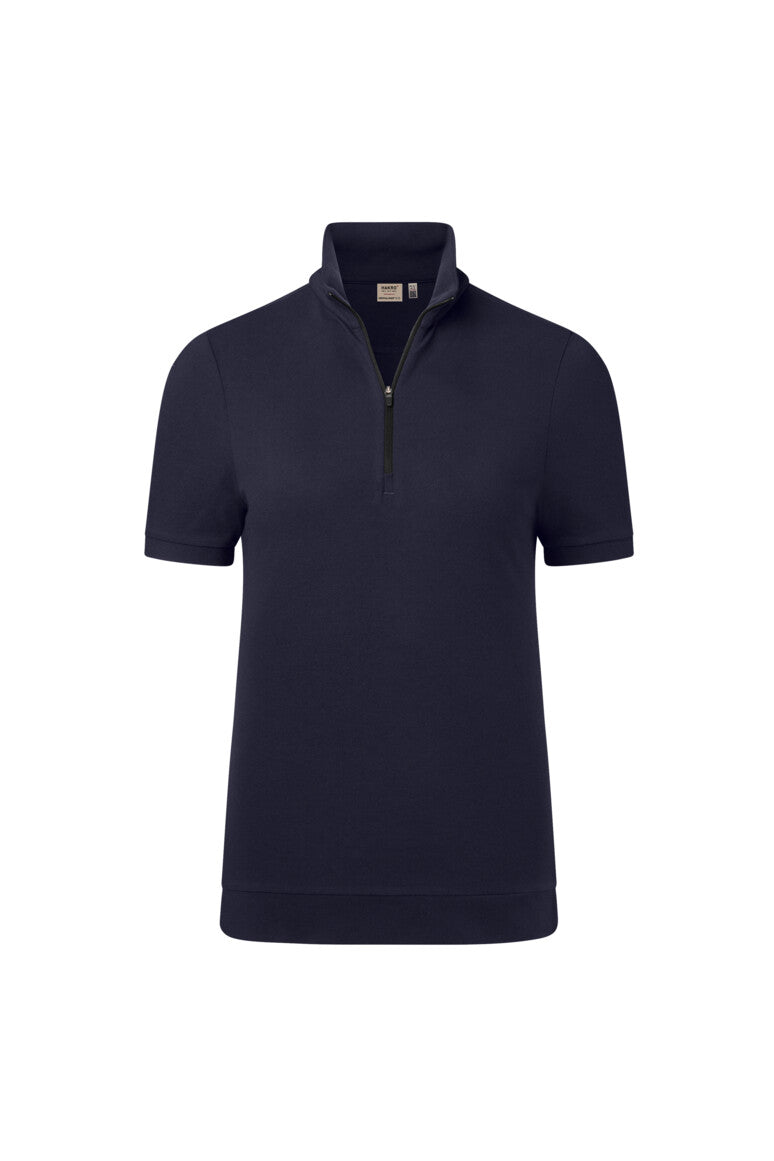 HAKRO Damen Zip-Shirt Piqué MIKRALINAR® ECO - tinte