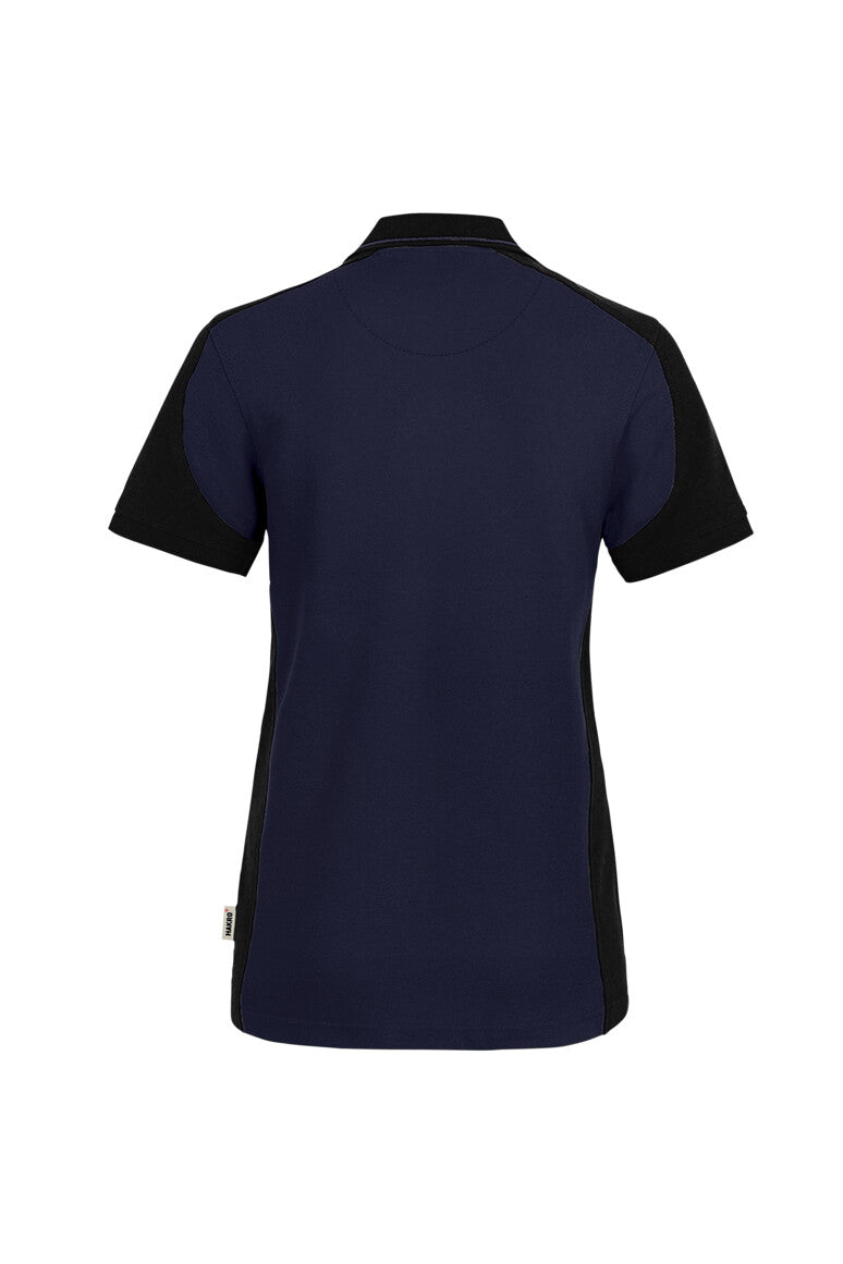 HAKRO Damen Poloshirt Contrast MIKRALINAR® ECO - tinte/schwarz