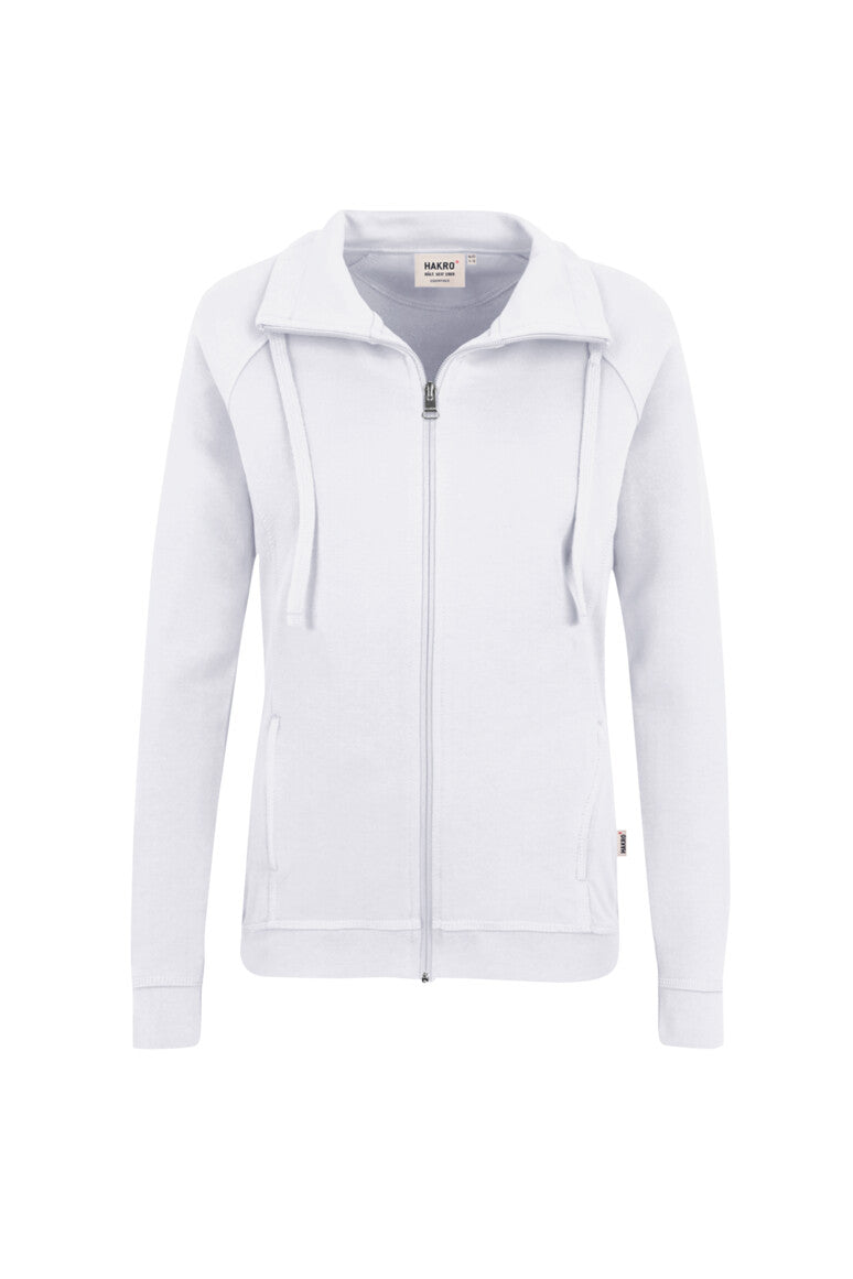 HAKRO Damen Sweatjacke Premium - weiß