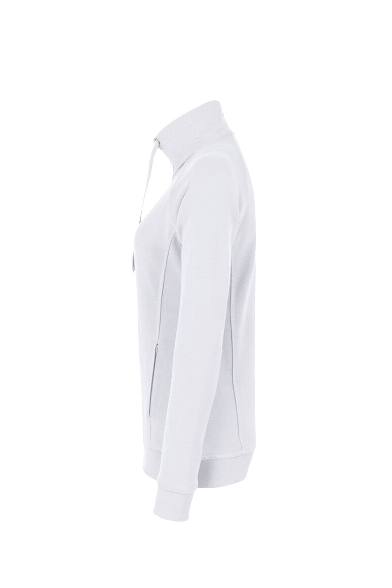 HAKRO Damen Sweatjacke Premium - weiß