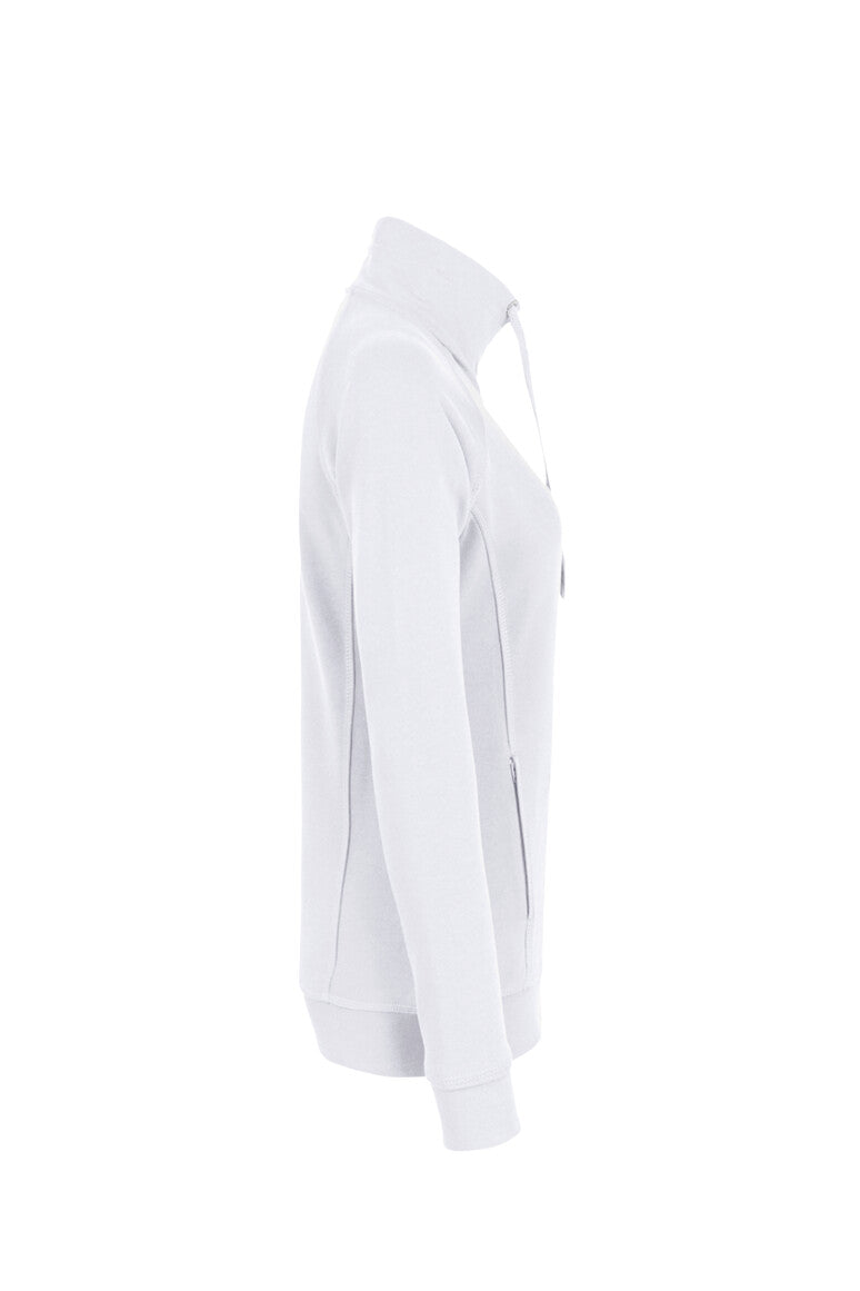 HAKRO Damen Sweatjacke Premium - weiß