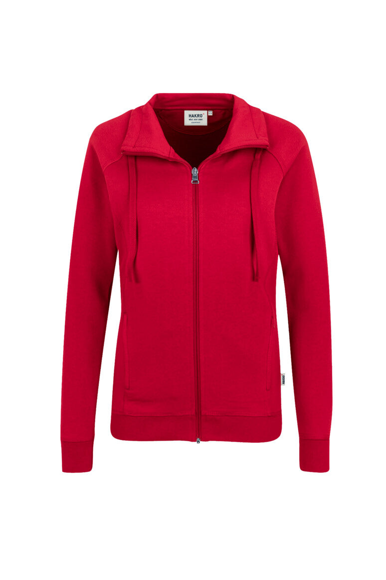 HAKRO Damen Sweatjacke Premium - rot