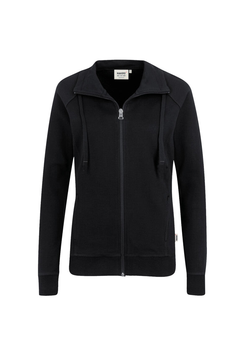 HAKRO Damen Sweatjacke Premium - schwarz