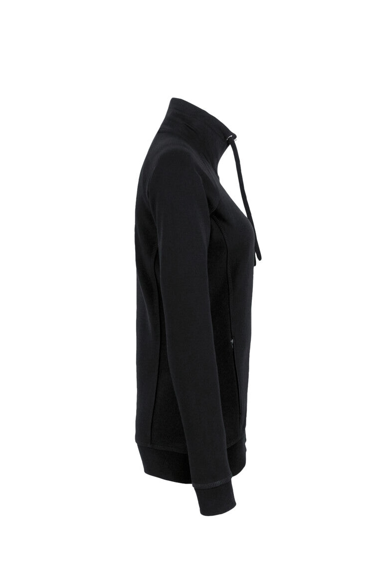 HAKRO Damen Sweatjacke Premium - schwarz