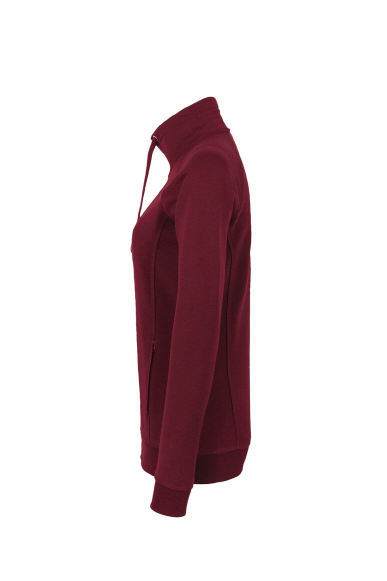HAKRO Damen Sweatjacke Premium - weinrot