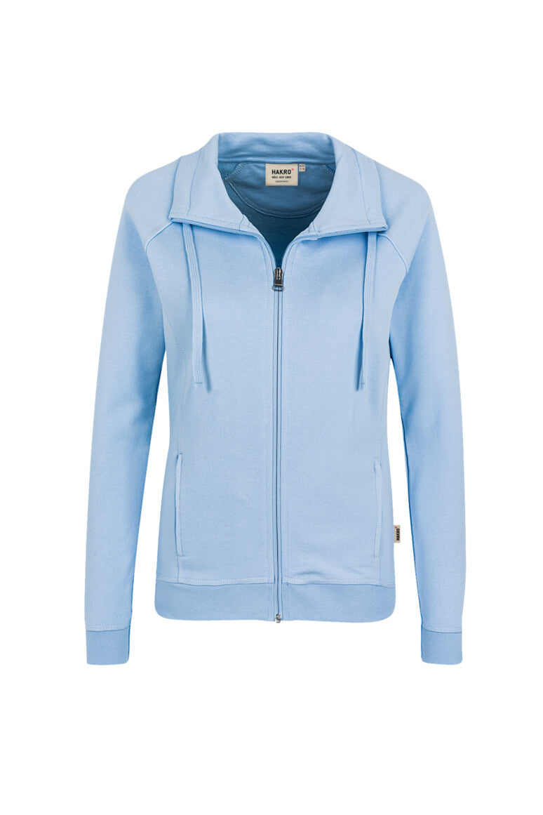 HAKRO Damen Sweatjacke College 406 eisblau