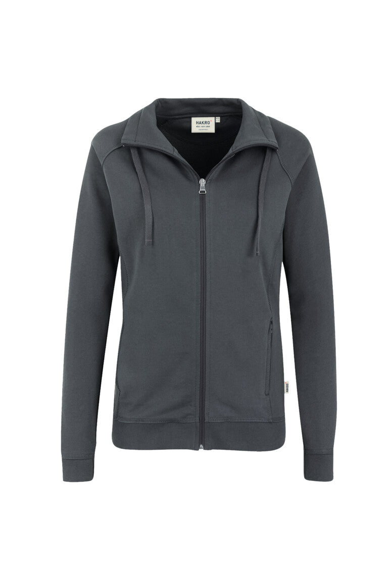 HAKRO Damen Sweatjacke Premium - anthrazit