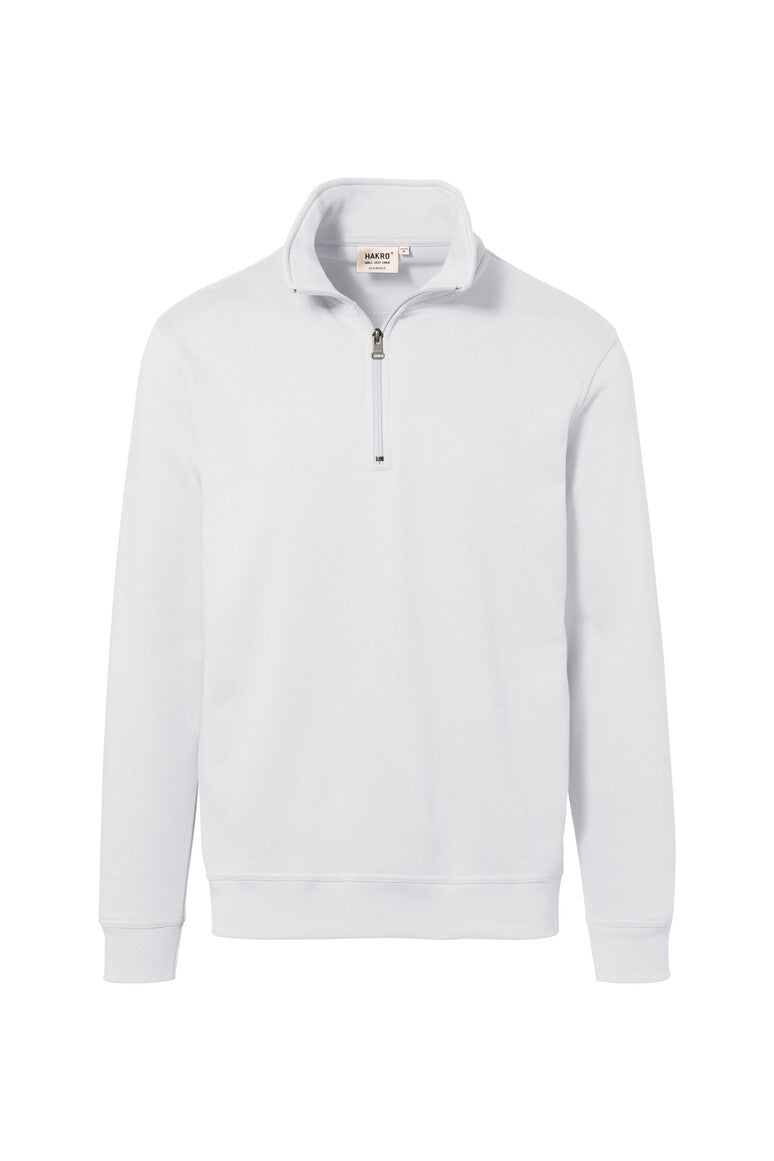HAKRO Zip-Sweatshirt Premium - weiß