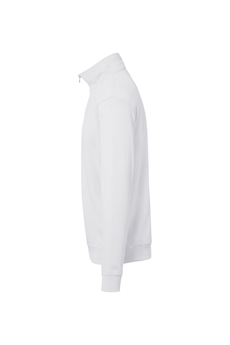 HAKRO Zip-Sweatshirt Premium - weiß