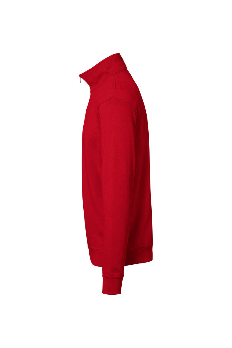 HAKRO Zip-Sweatshirt Premium - rot