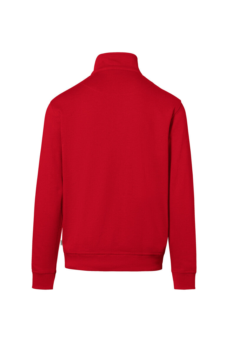 HAKRO Zip-Sweatshirt Premium - rot