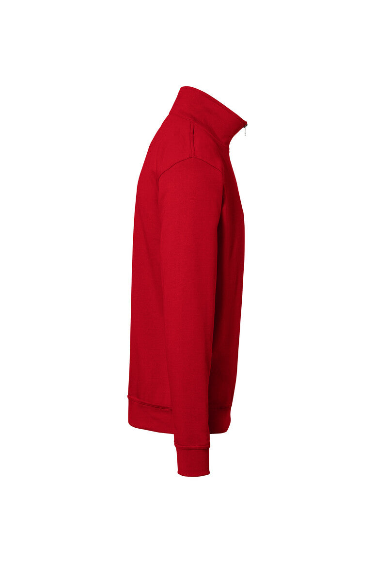 HAKRO Zip-Sweatshirt Premium - rot