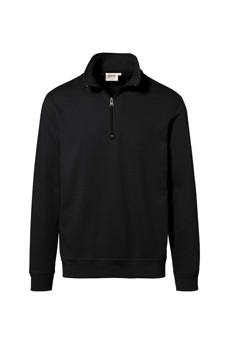 HAKRO Zip-Sweatshirt Premium - schwarz