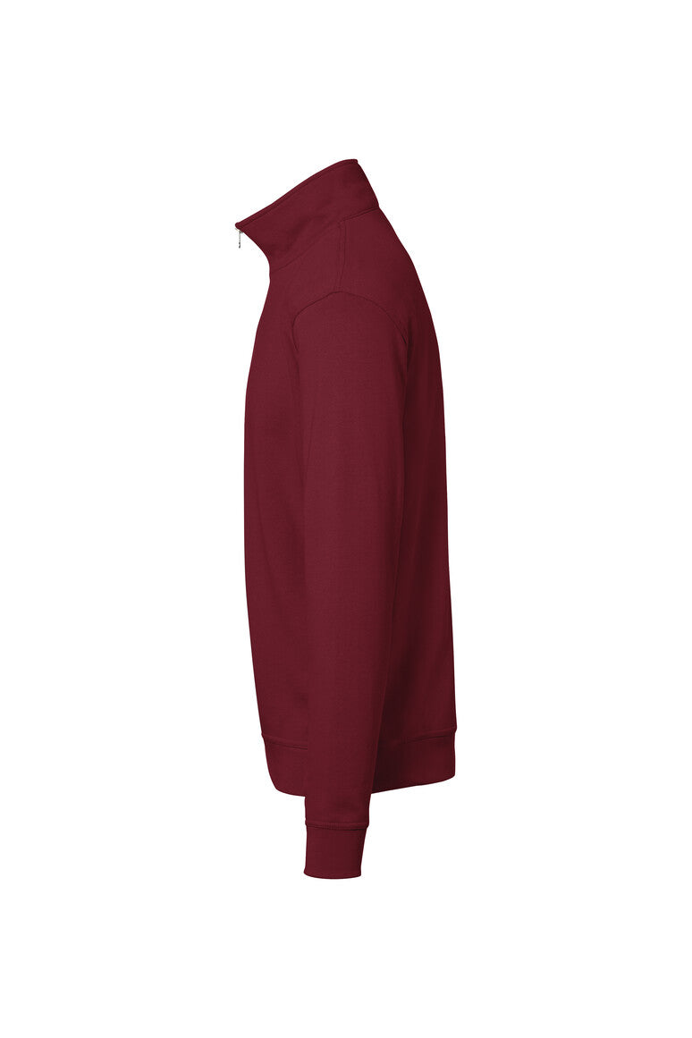 HAKRO Zip-Sweatshirt Premium - weinrot