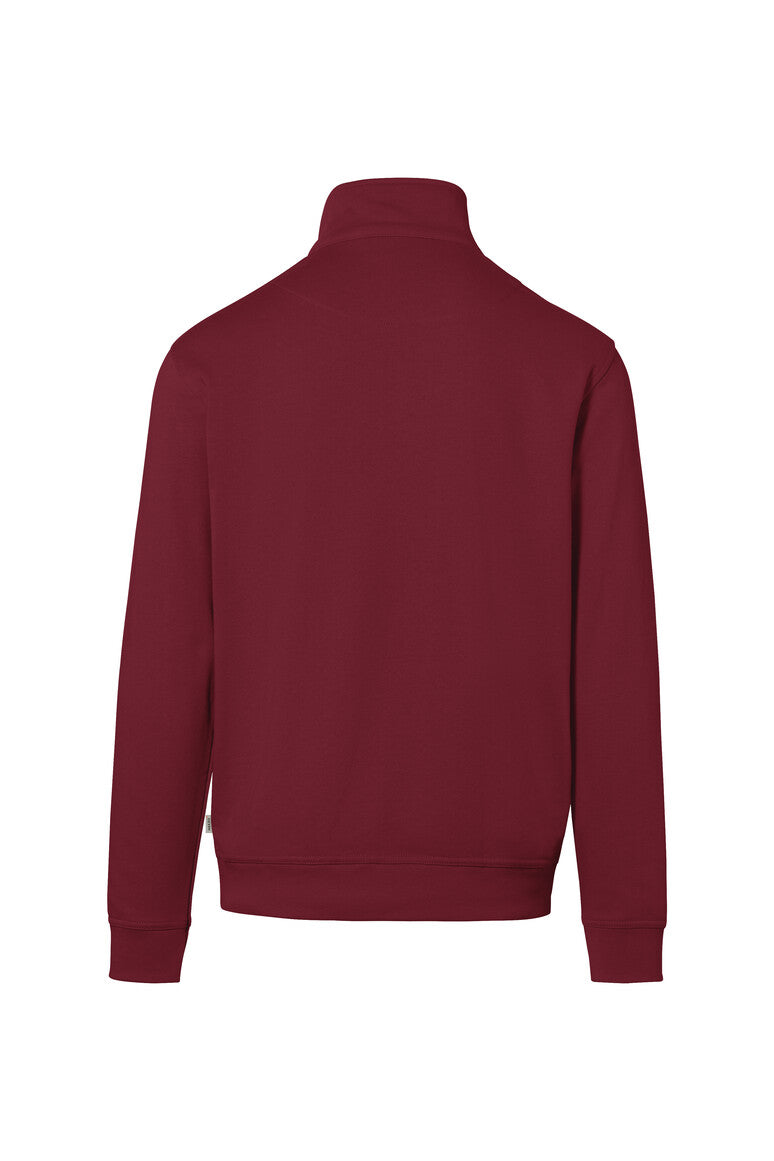 HAKRO Zip-Sweatshirt Premium - weinrot
