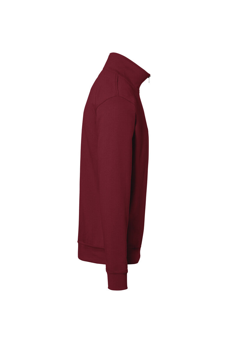 HAKRO Zip-Sweatshirt Premium - weinrot