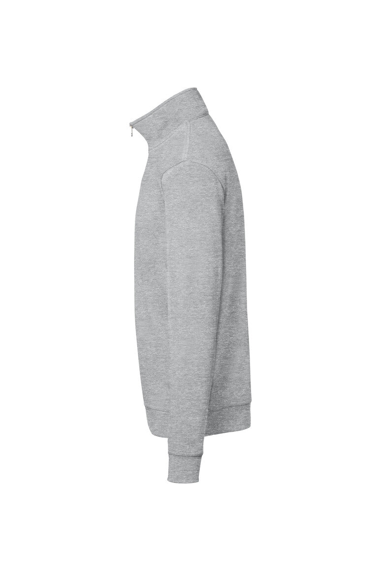 HAKRO Zip-Sweatshirt Premium - ash meliert